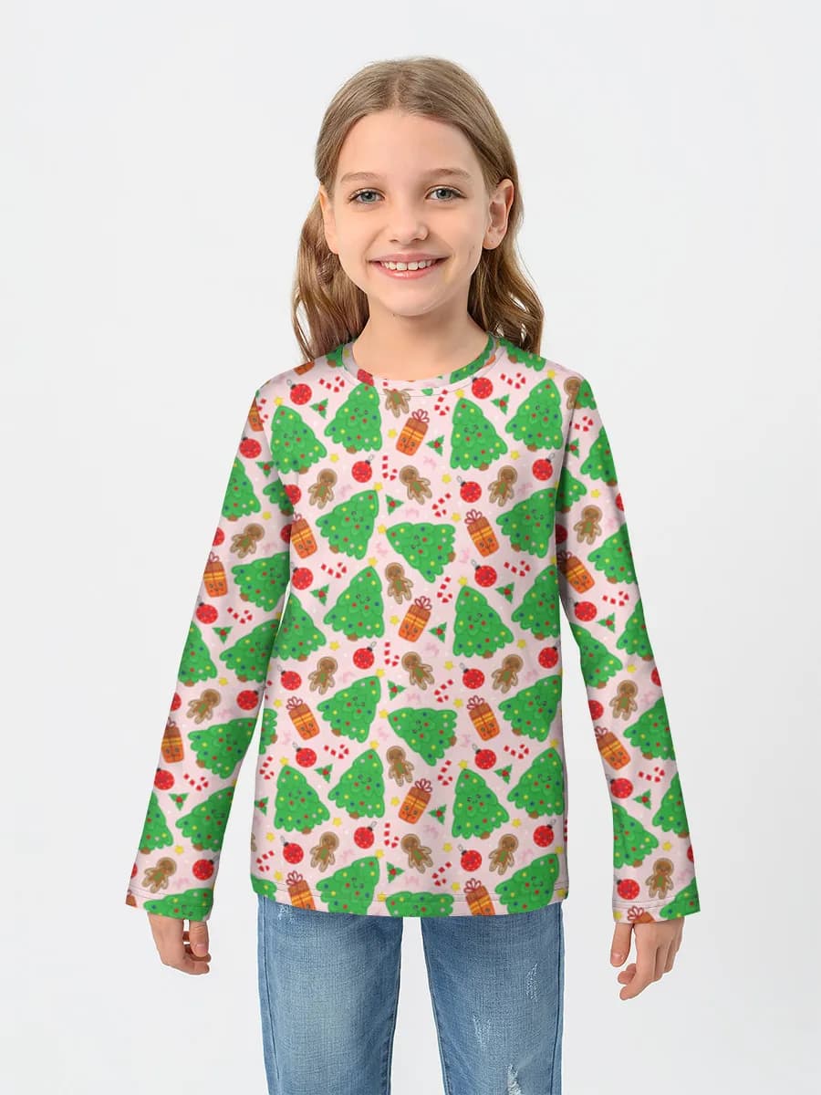 Children's cotton long sleeve shirt