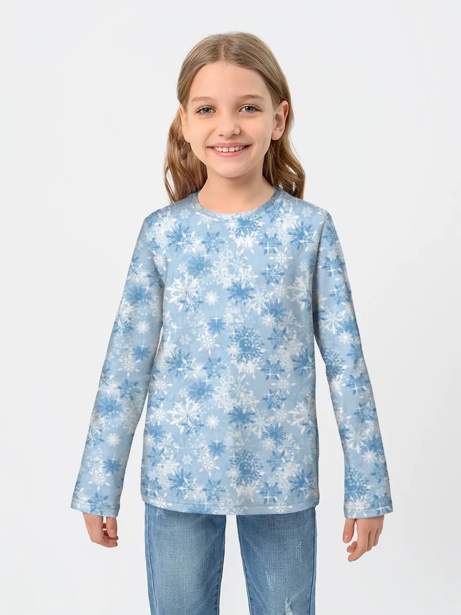 Icy Blue Snowflakes