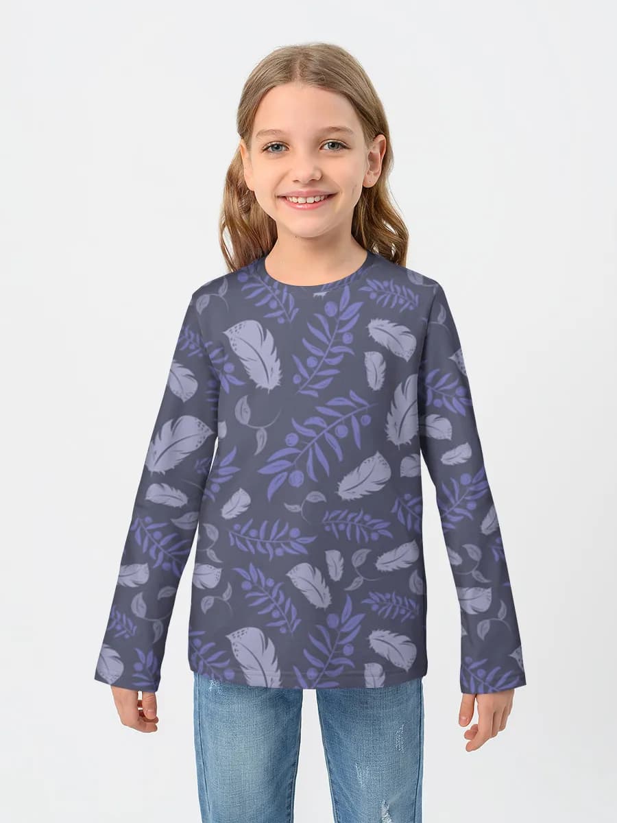 Children's cotton long sleeve shirt