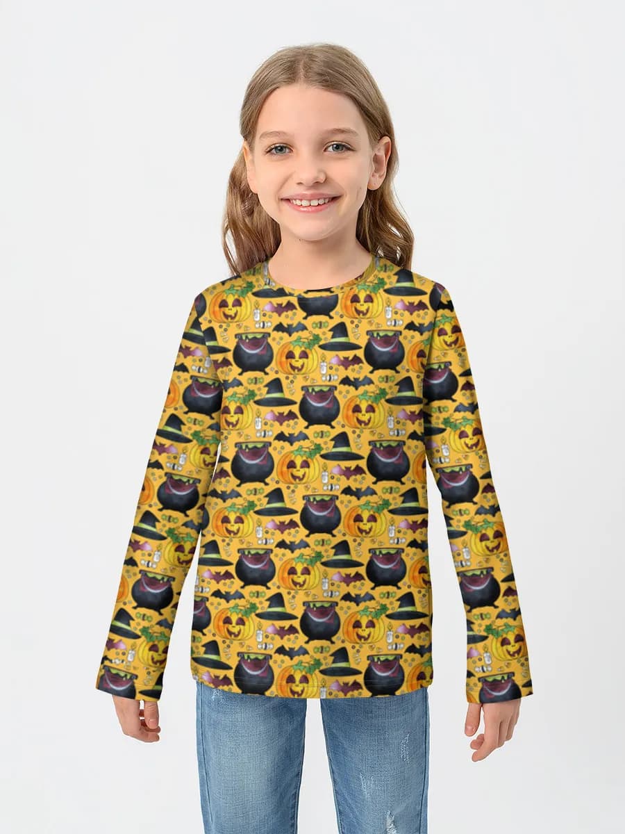 Children's cotton long sleeve shirt