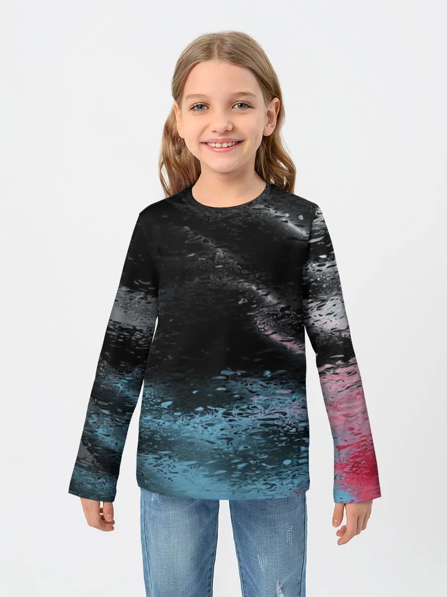 Children's cotton long sleeve shirt
