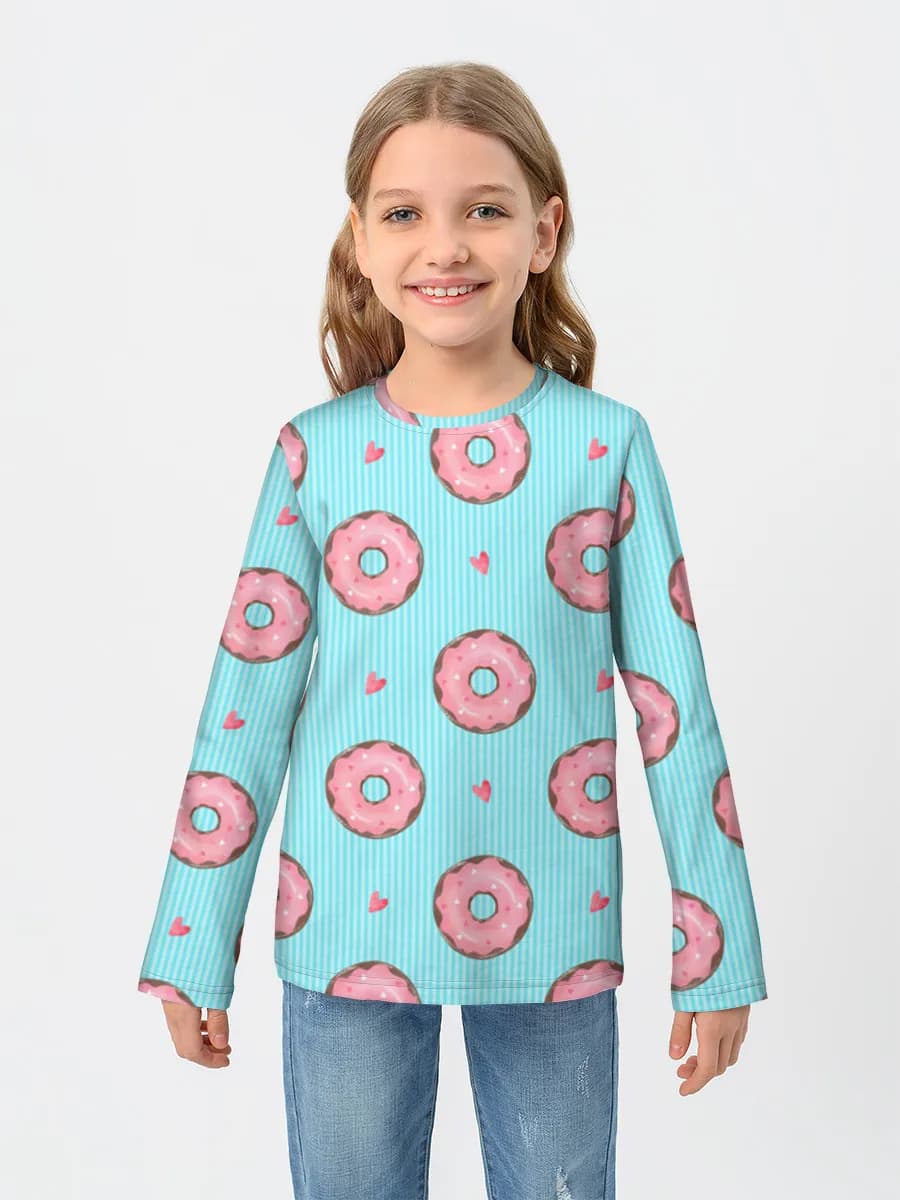 Children's cotton long sleeve shirt