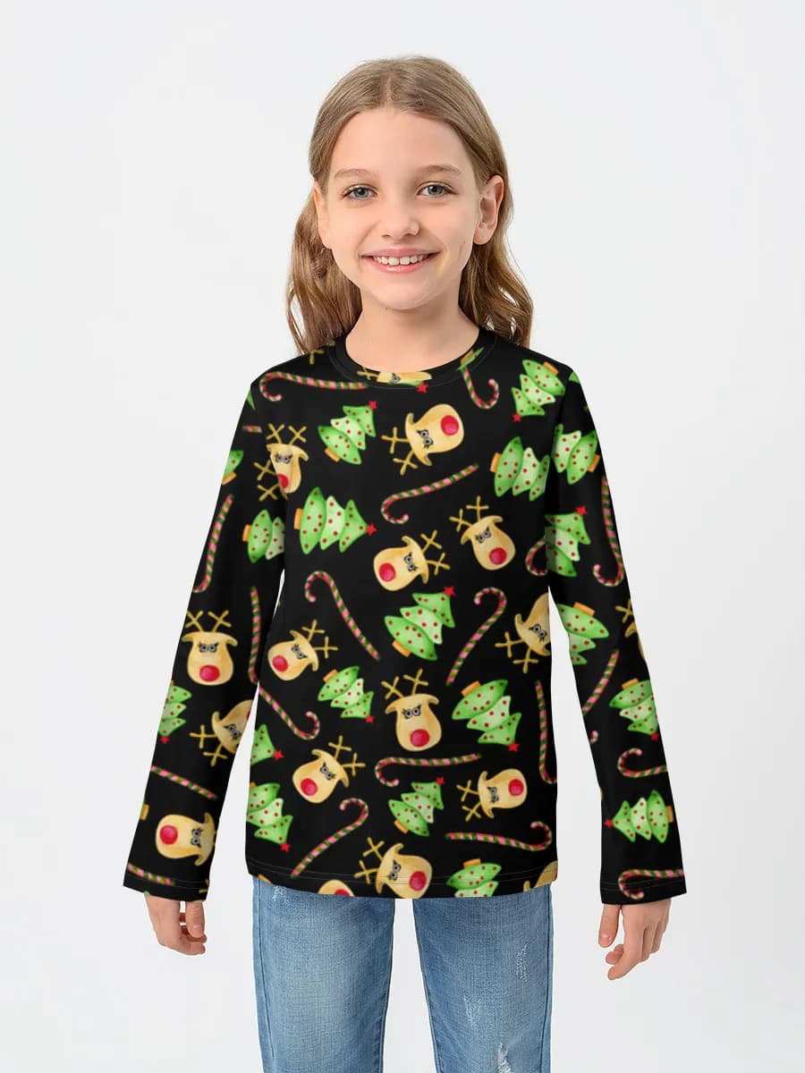Children's cotton long sleeve shirt