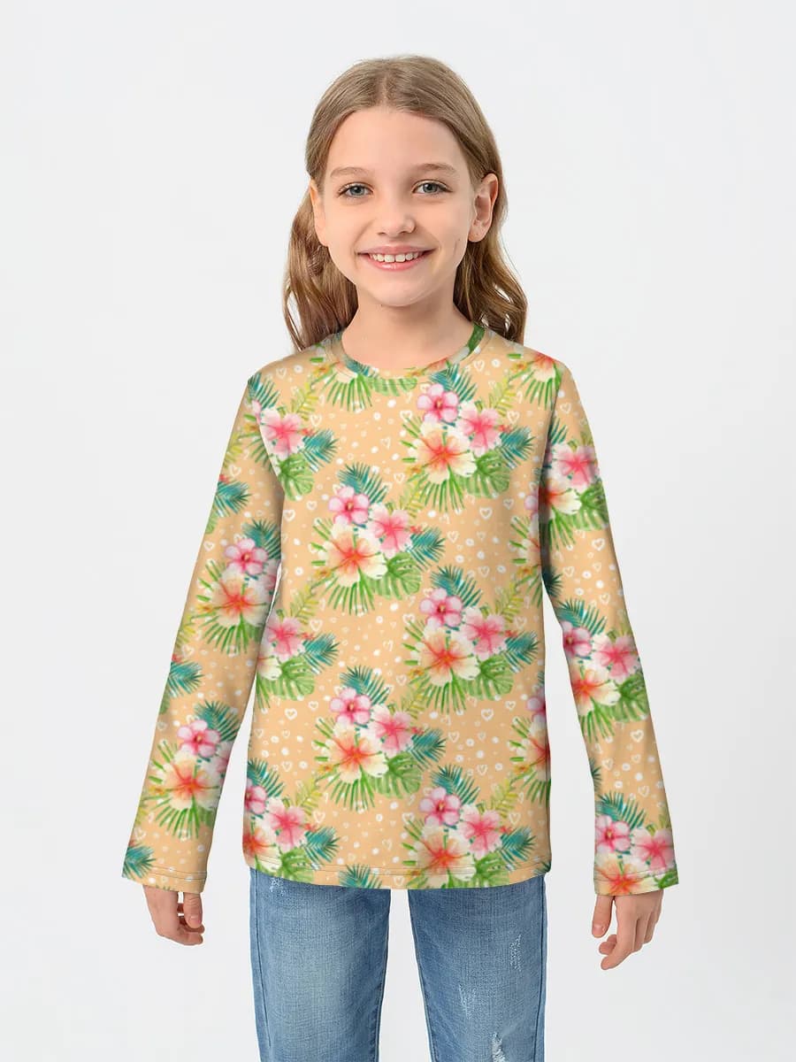 Children's cotton long sleeve shirt