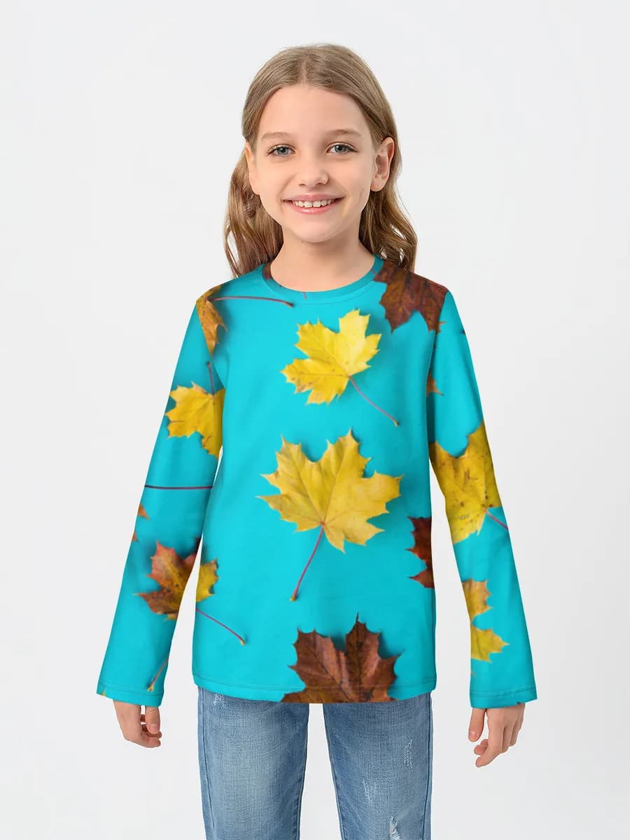 Children's cotton long sleeve shirt