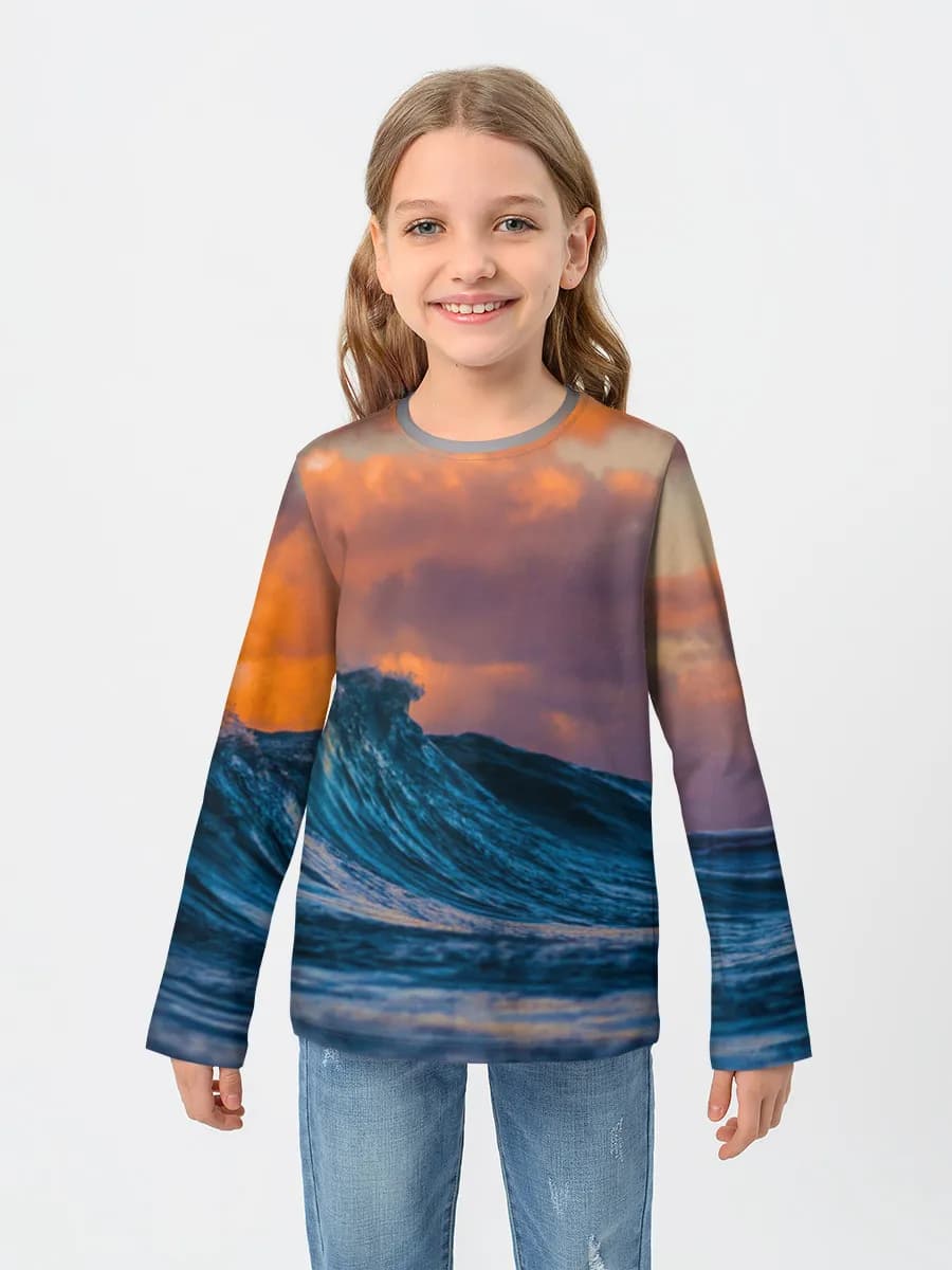 Sunset Ocean Wave