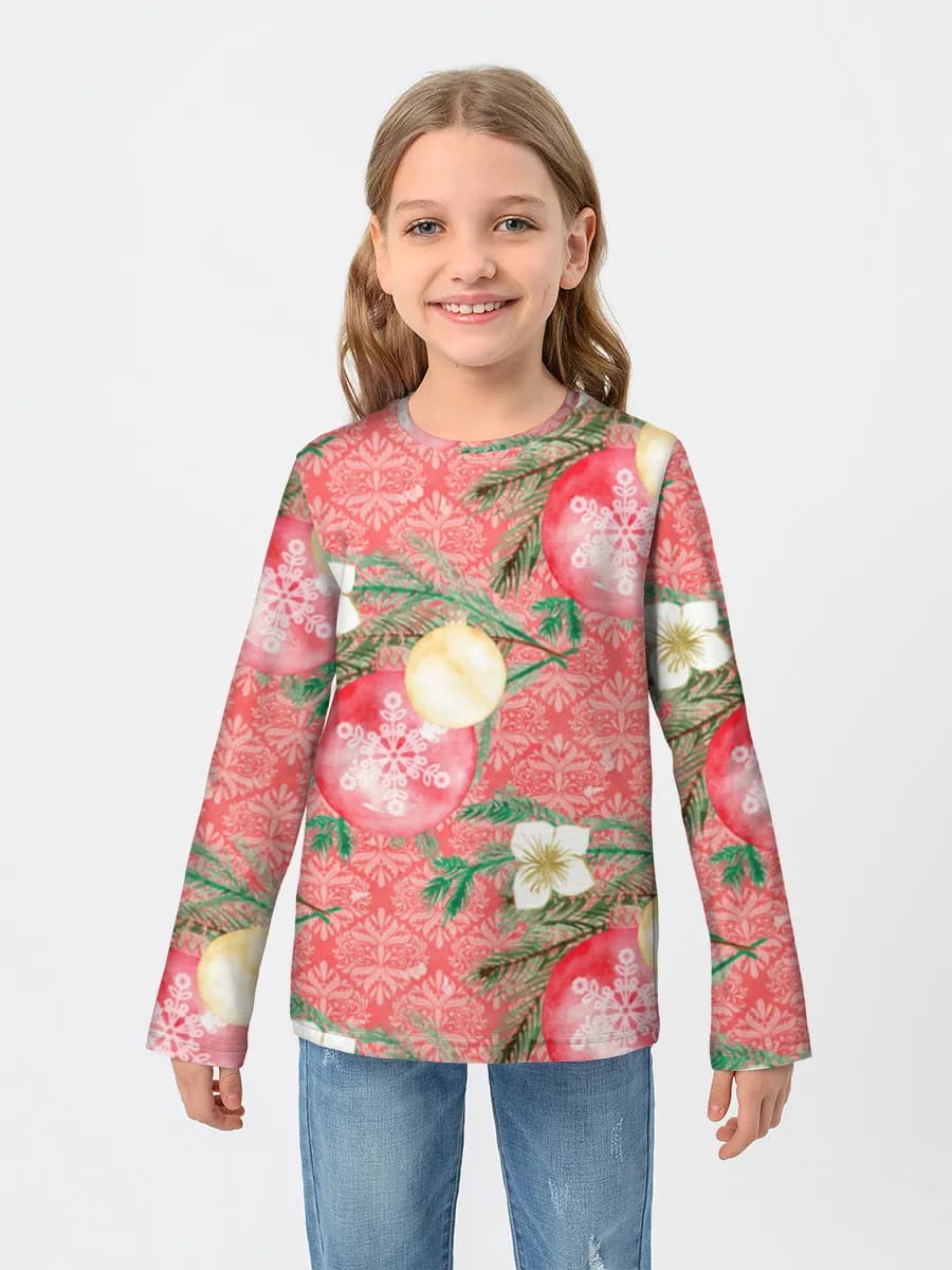 Children's cotton long sleeve shirt