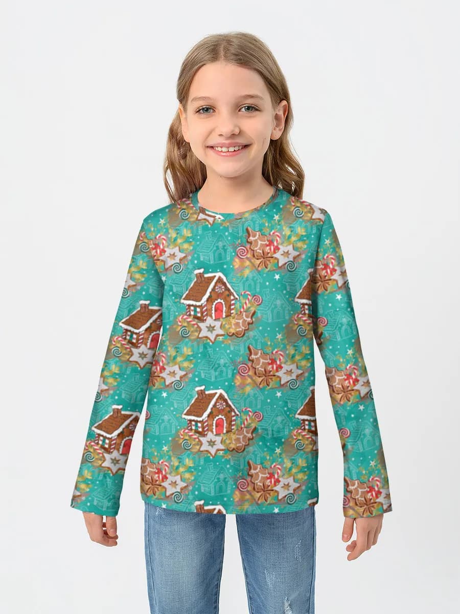 Children's cotton long sleeve shirt