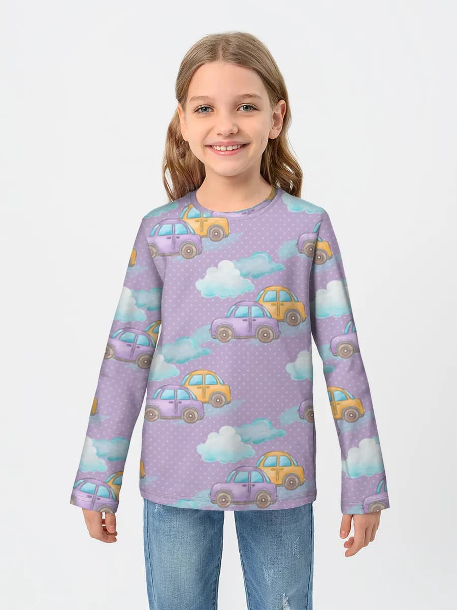Children's cotton long sleeve shirt