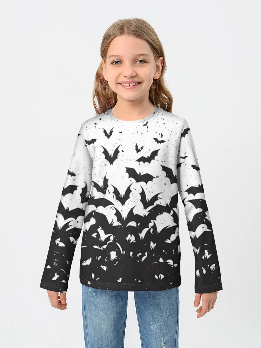 Children's cotton long sleeve shirt