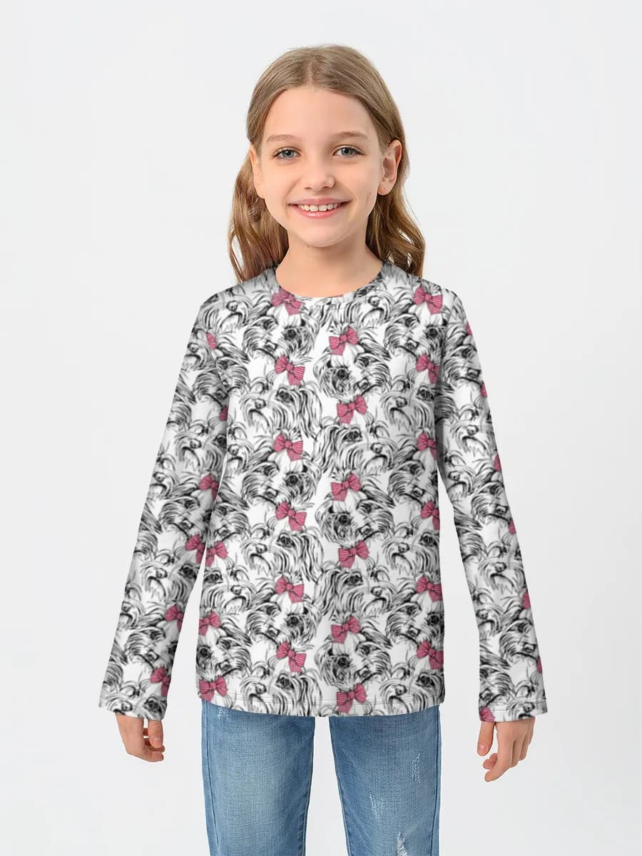 Children's cotton long sleeve shirt