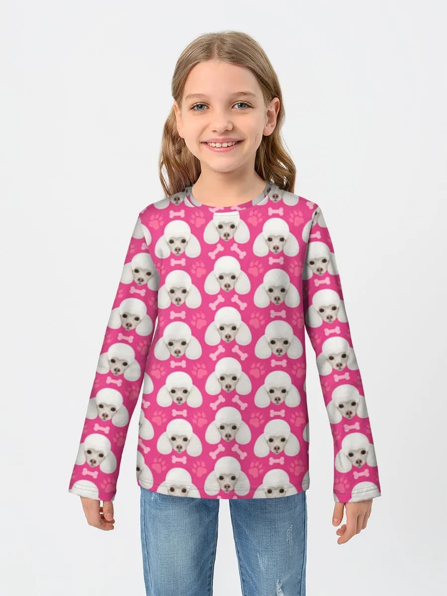 Children's cotton long sleeve shirt