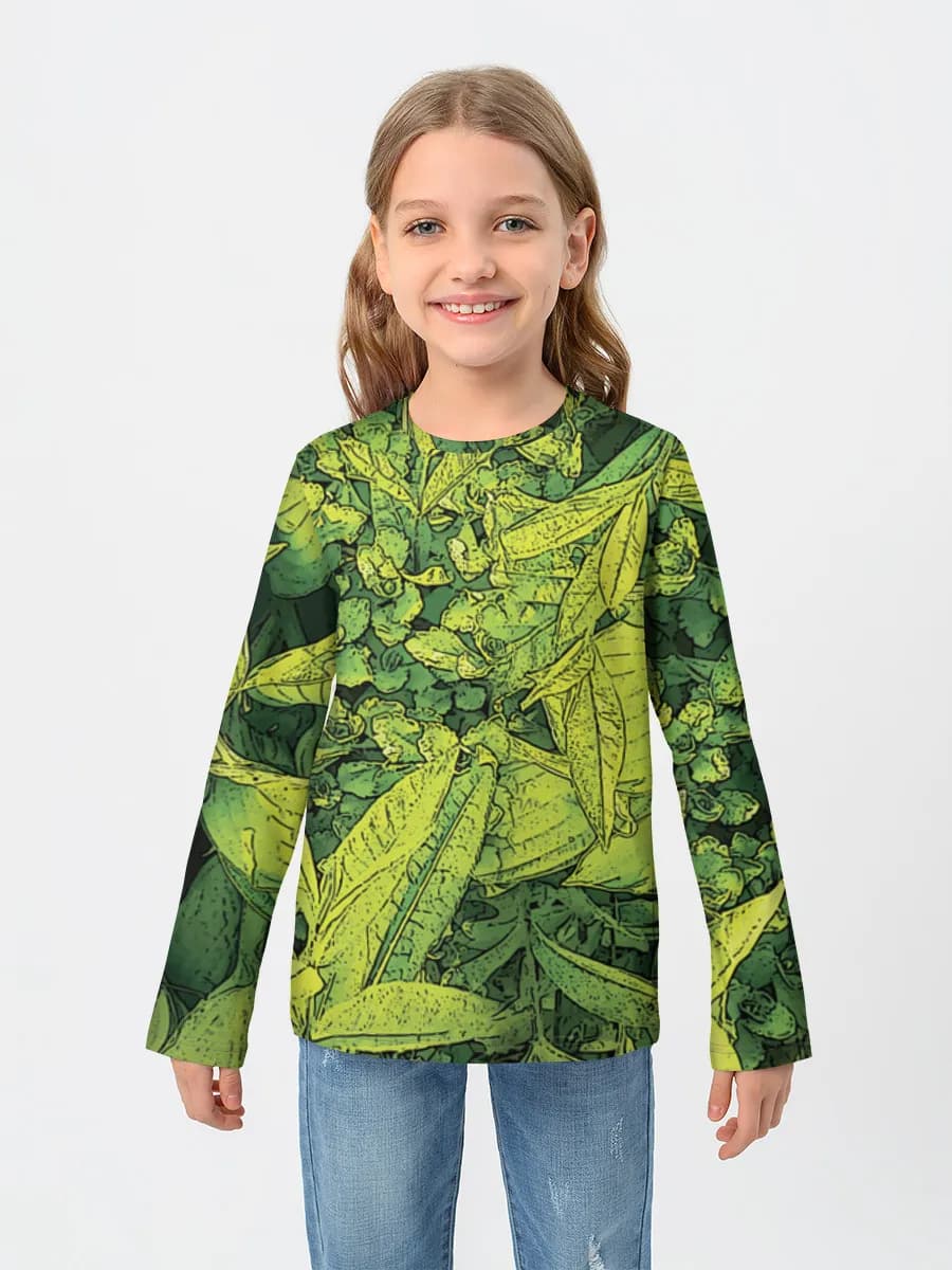 Children's cotton long sleeve shirt