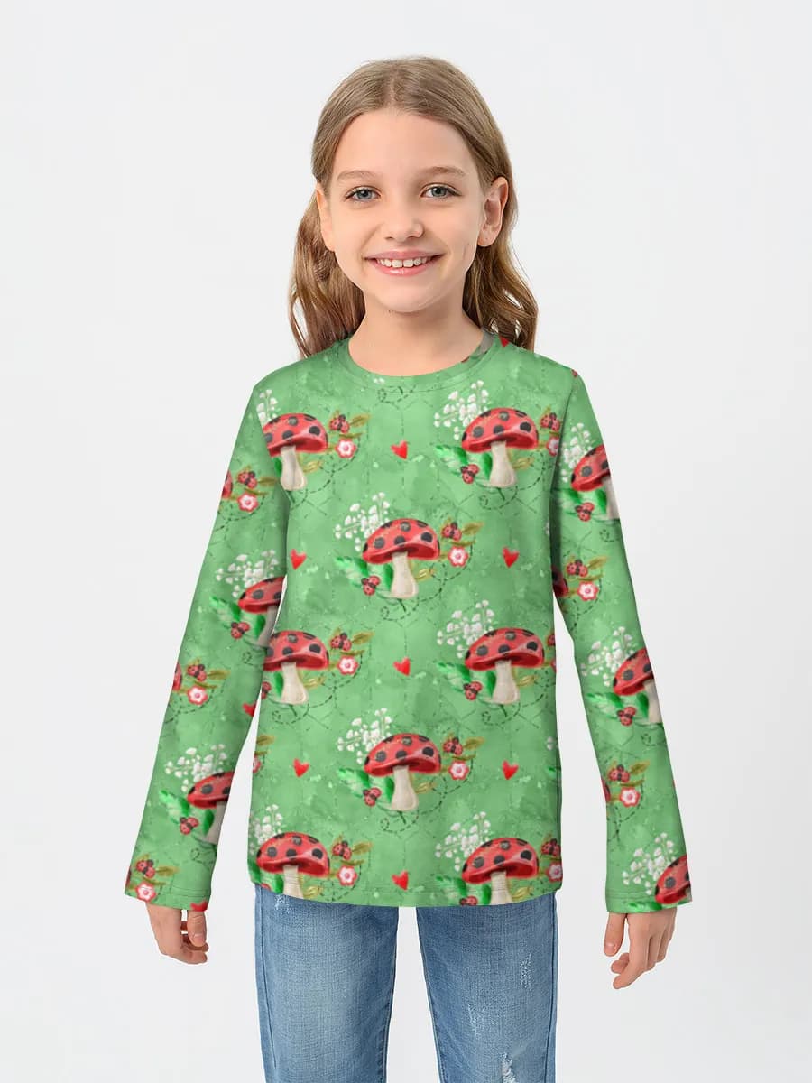 Children's cotton long sleeve shirt