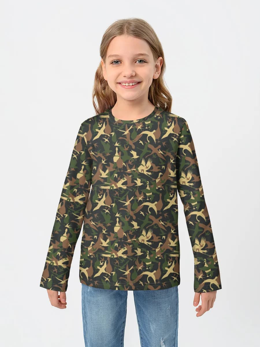 Children's cotton long sleeve shirt