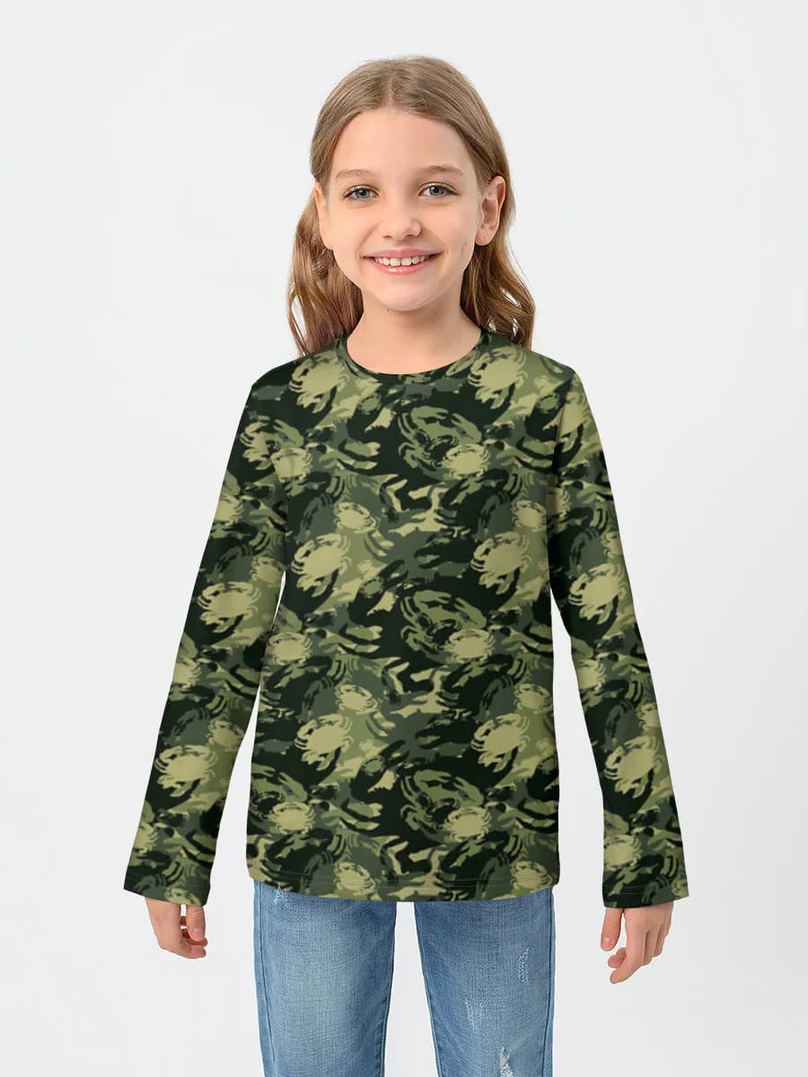 Children's cotton long sleeve shirt