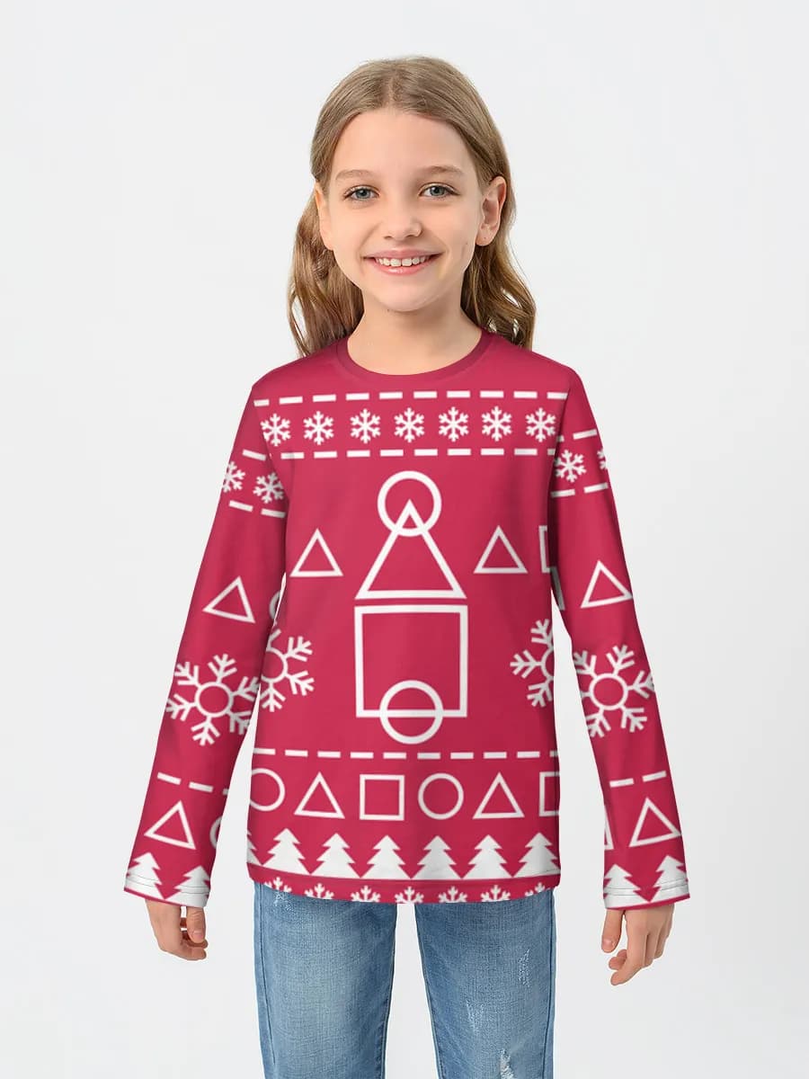 Children's cotton long sleeve shirt