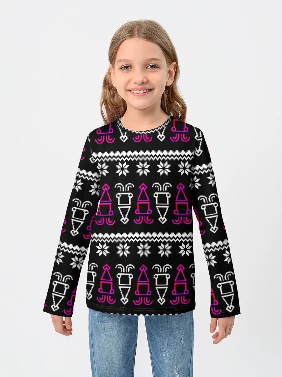 Children's cotton long sleeve shirt