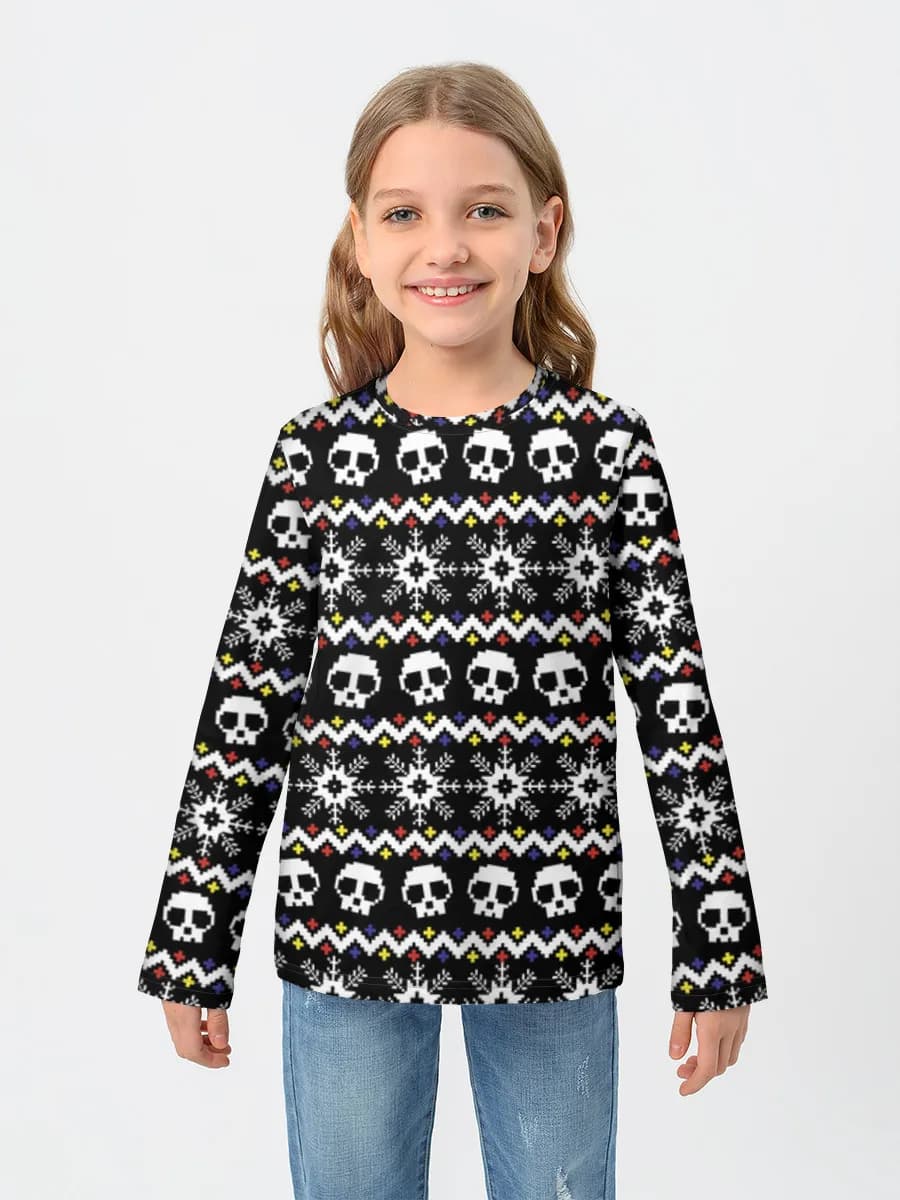Children's cotton long sleeve shirt
