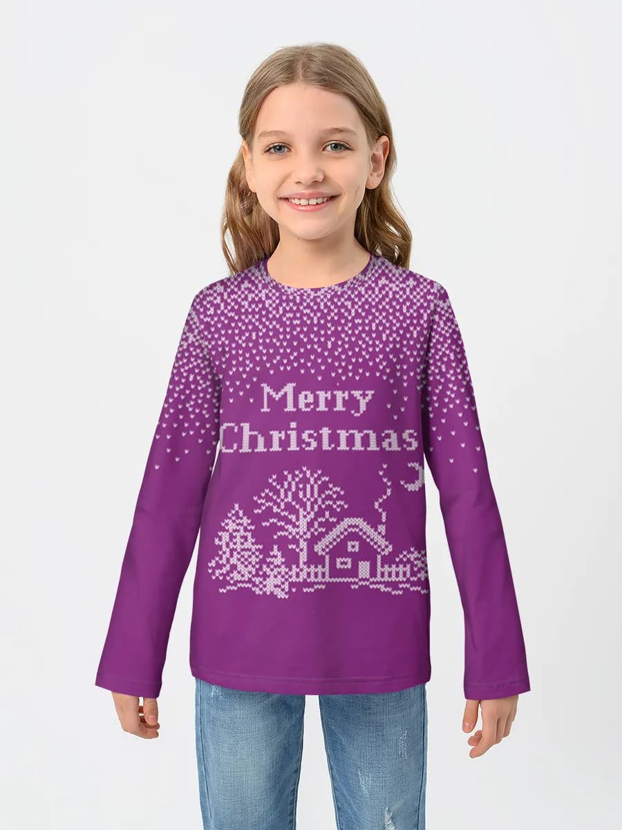 Children's cotton long sleeve shirt