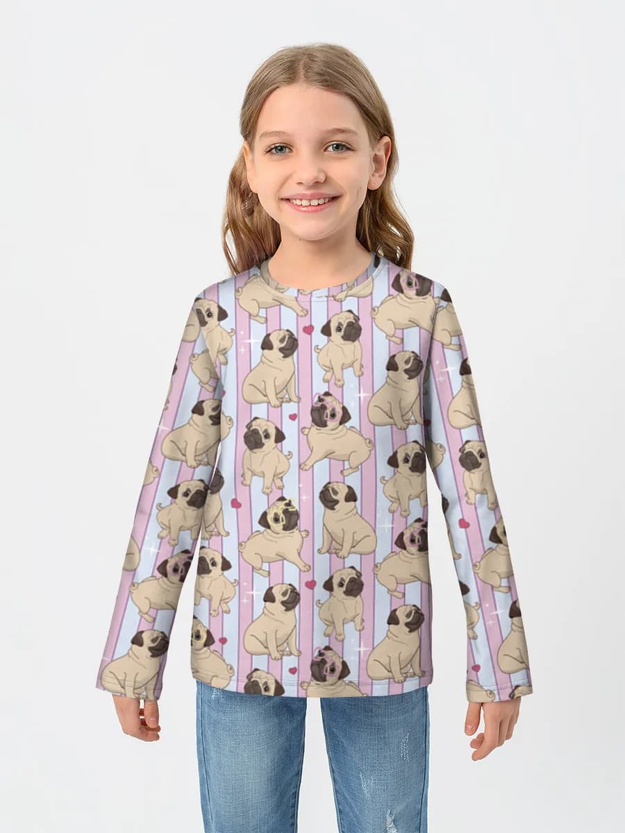 Children's cotton long sleeve shirt
