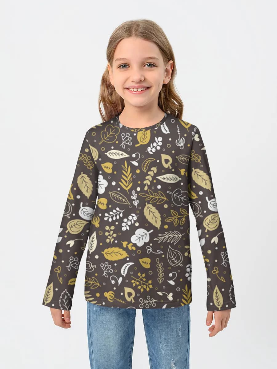 Children's cotton long sleeve shirt