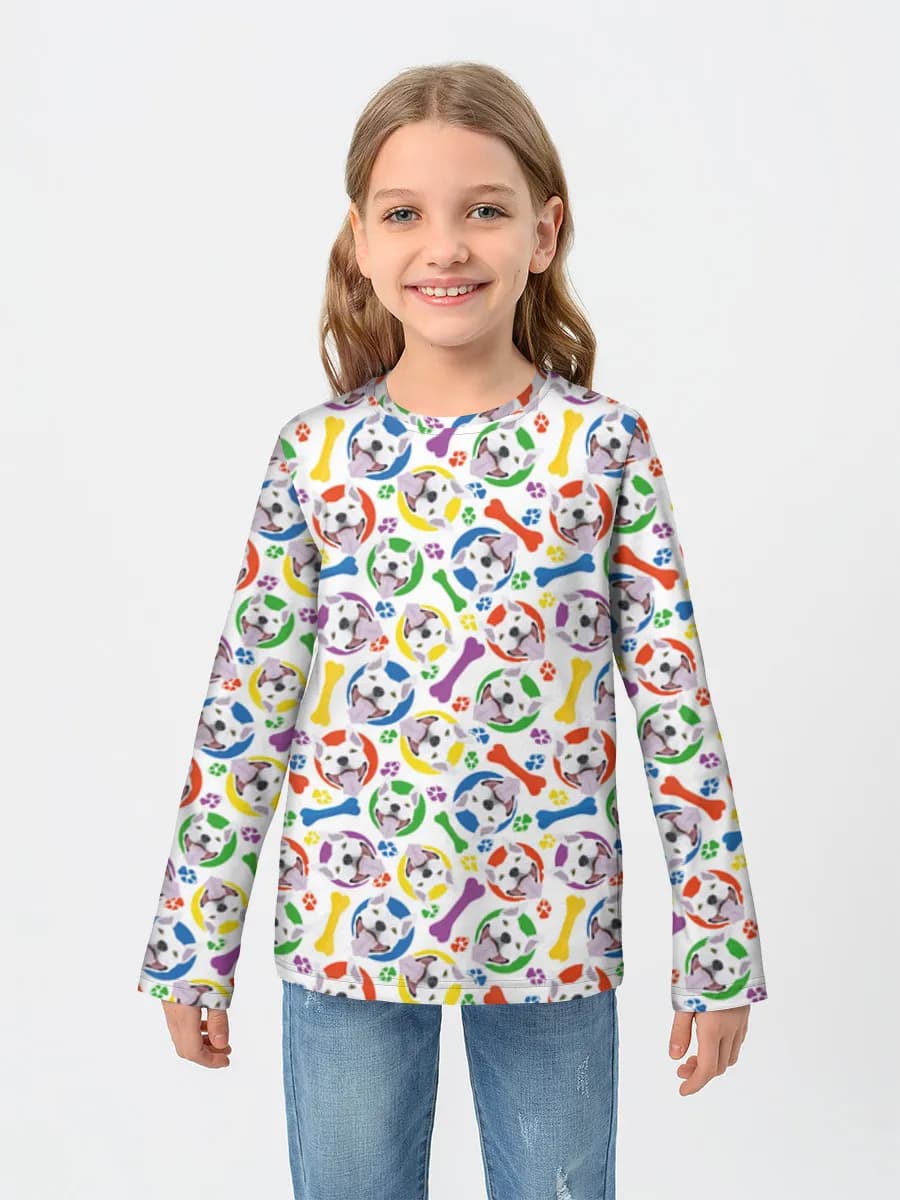 Children's cotton long sleeve shirt