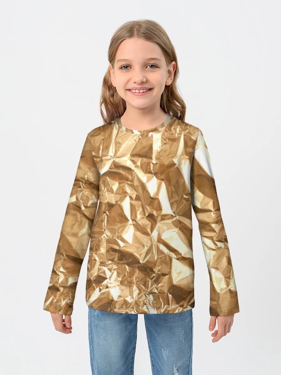 Crumpled Gold Foil