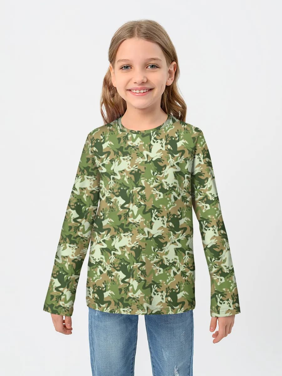 Children's cotton long sleeve shirt