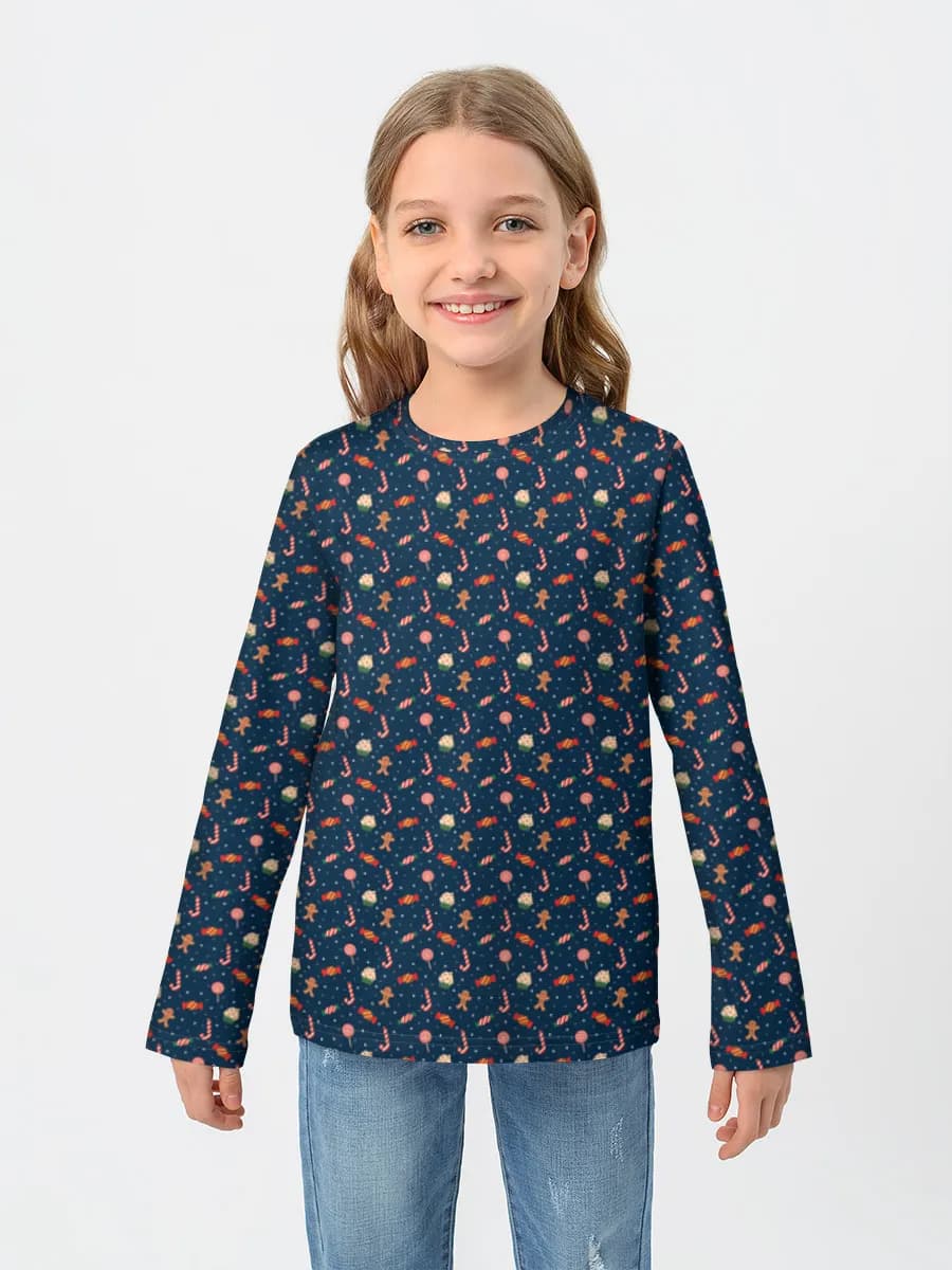 Children's cotton long sleeve shirt
