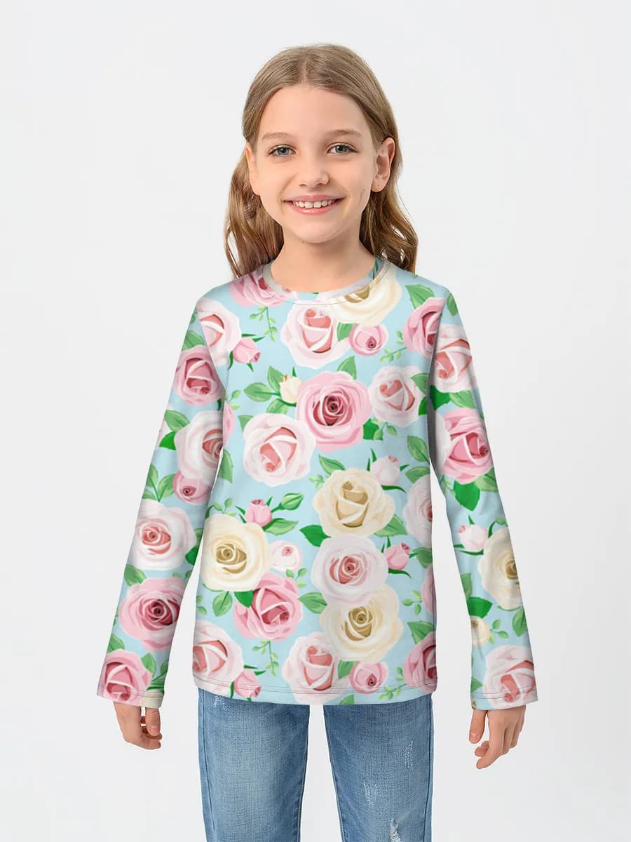 Children's cotton long sleeve shirt