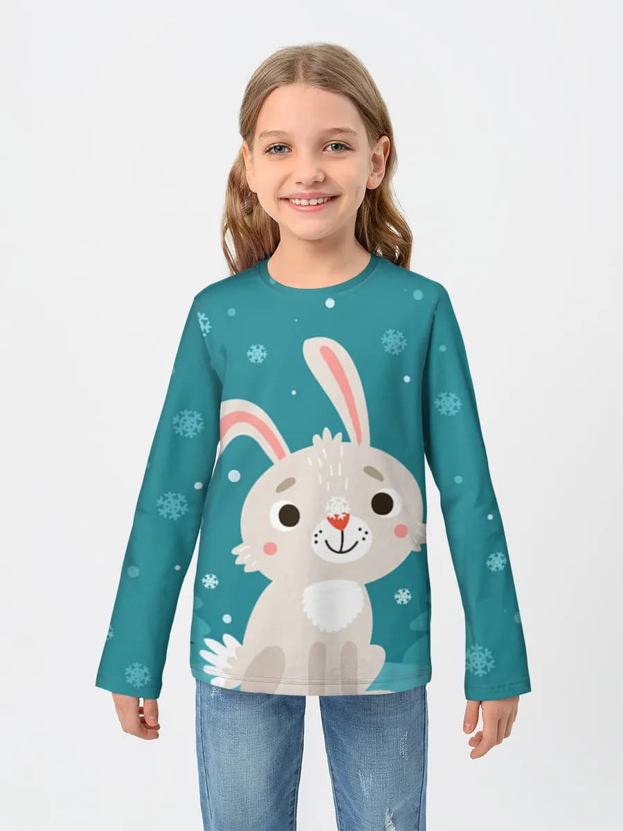 Children's cotton long sleeve shirt