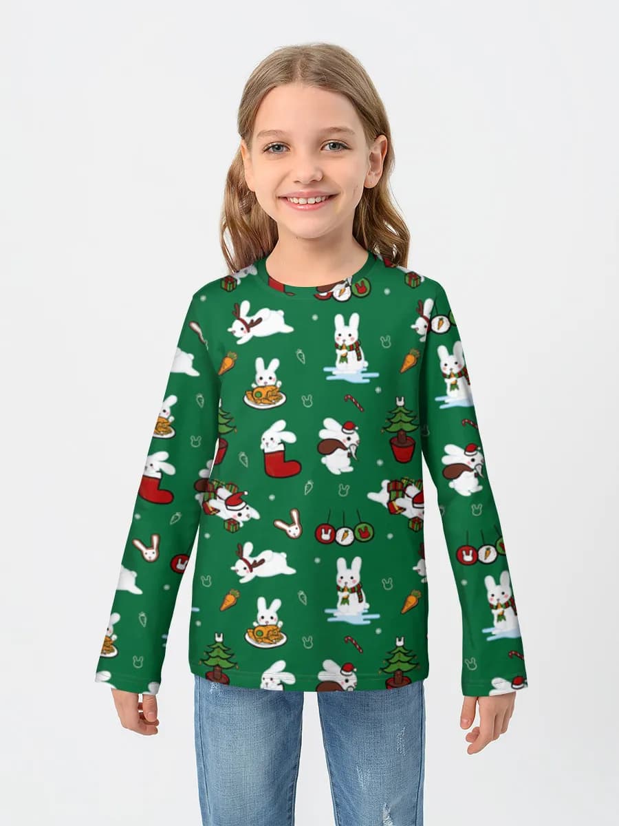 Children's cotton long sleeve shirt