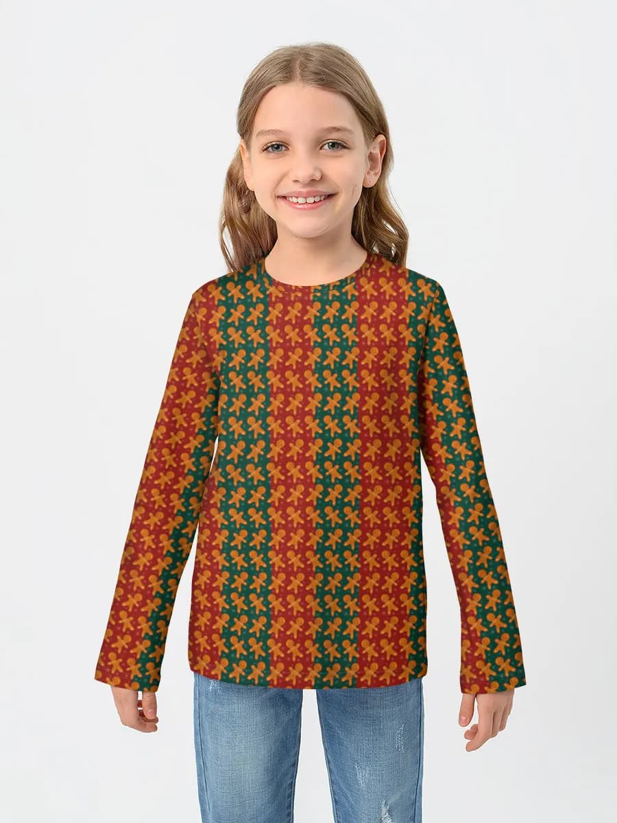 Children's cotton long sleeve shirt