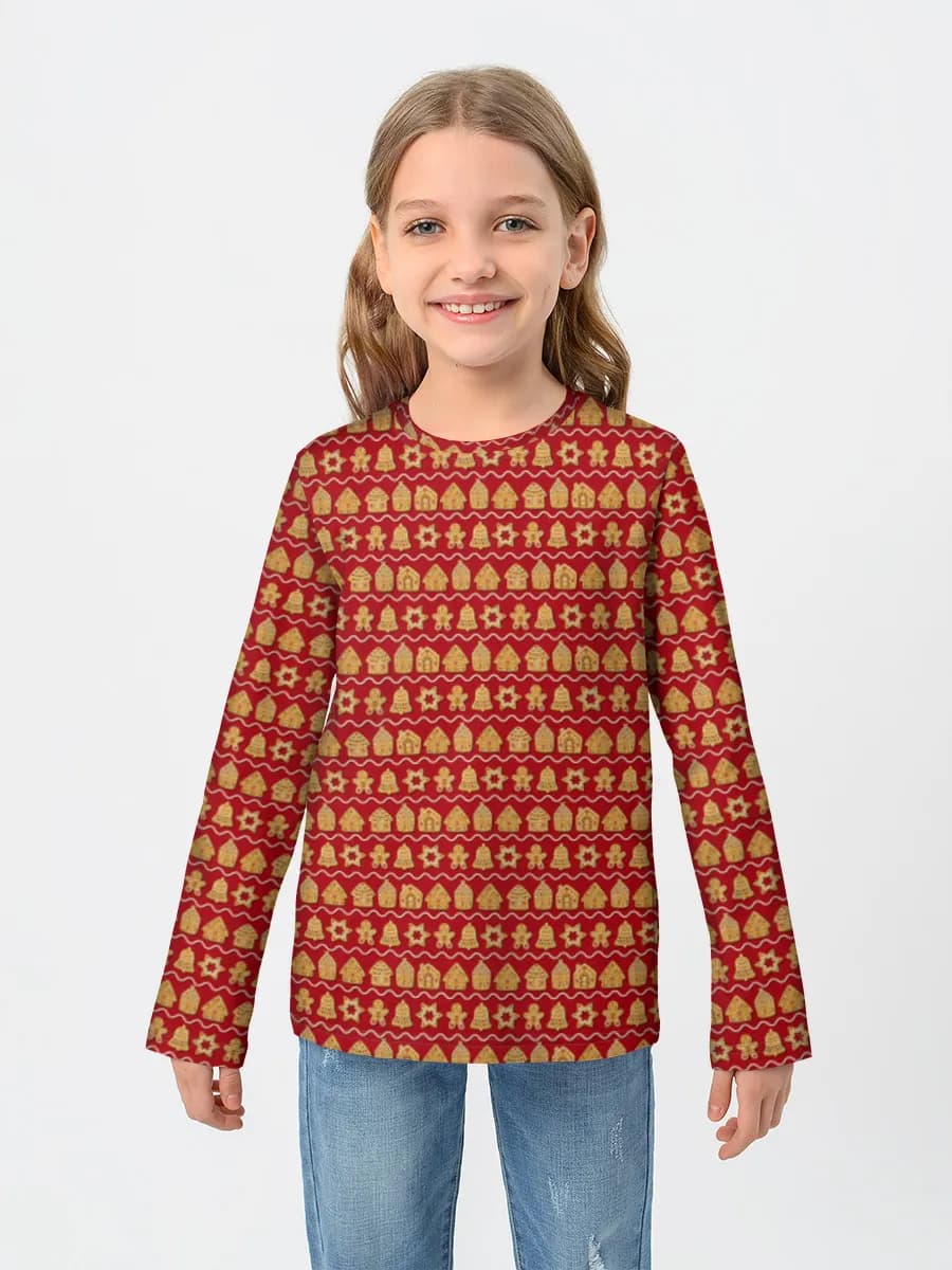 Children's cotton long sleeve shirt