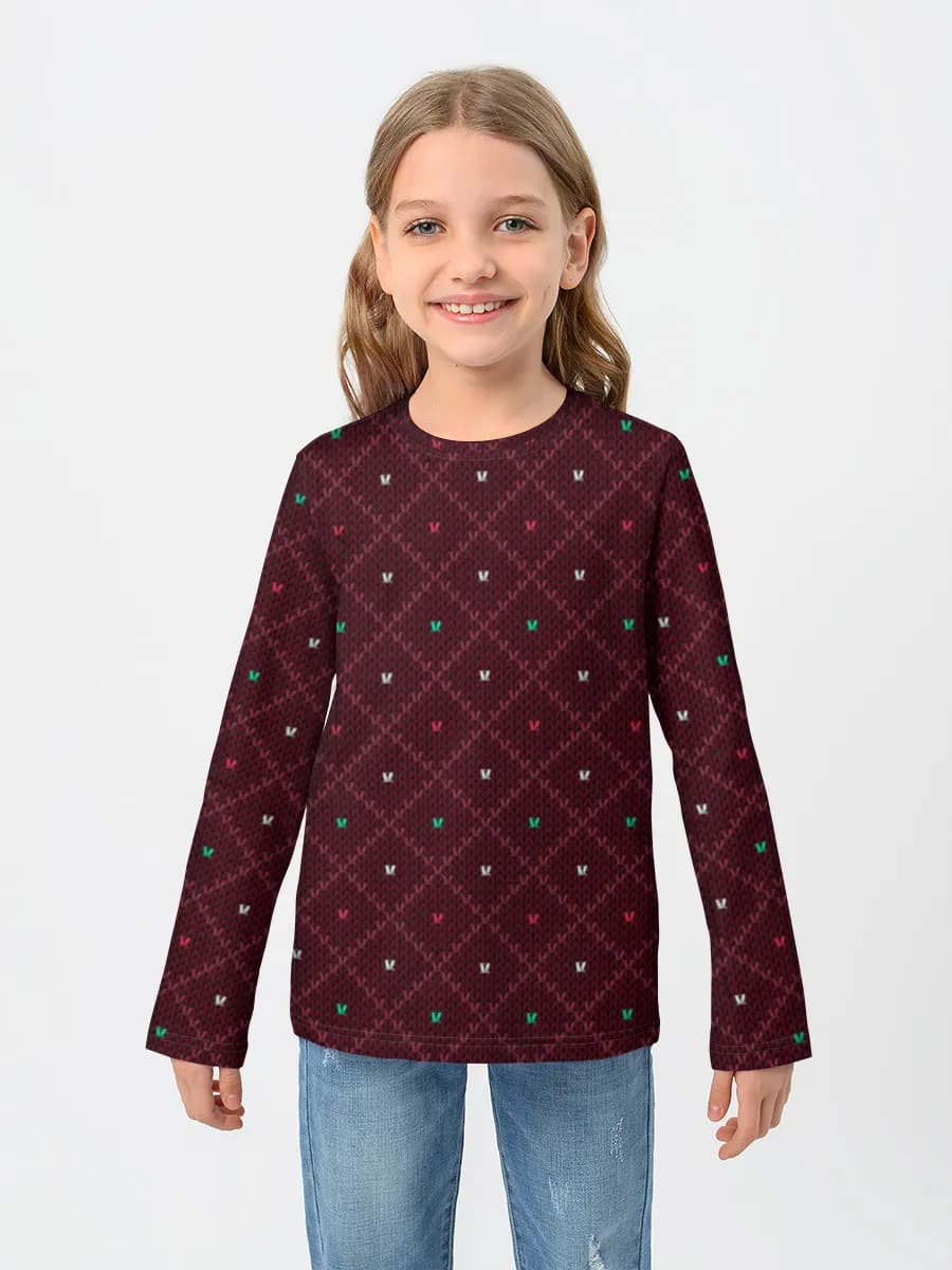 Children's cotton long sleeve shirt