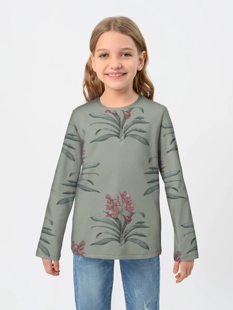 Children's cotton long sleeve shirt
