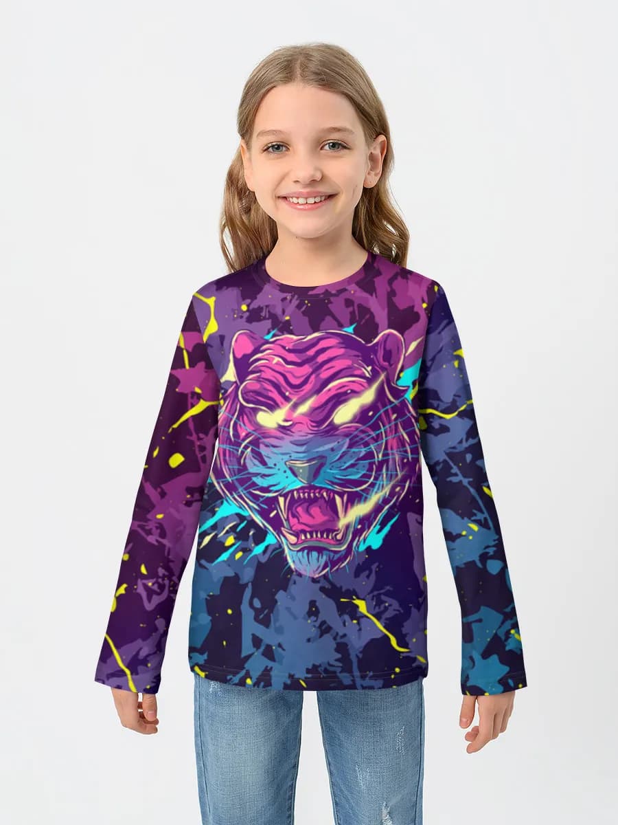 Children's cotton long sleeve shirt