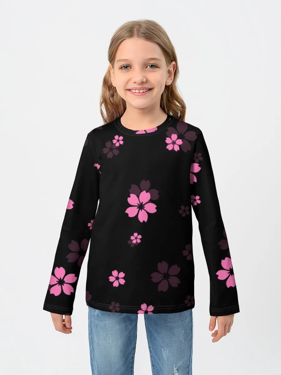 Children's cotton long sleeve shirt