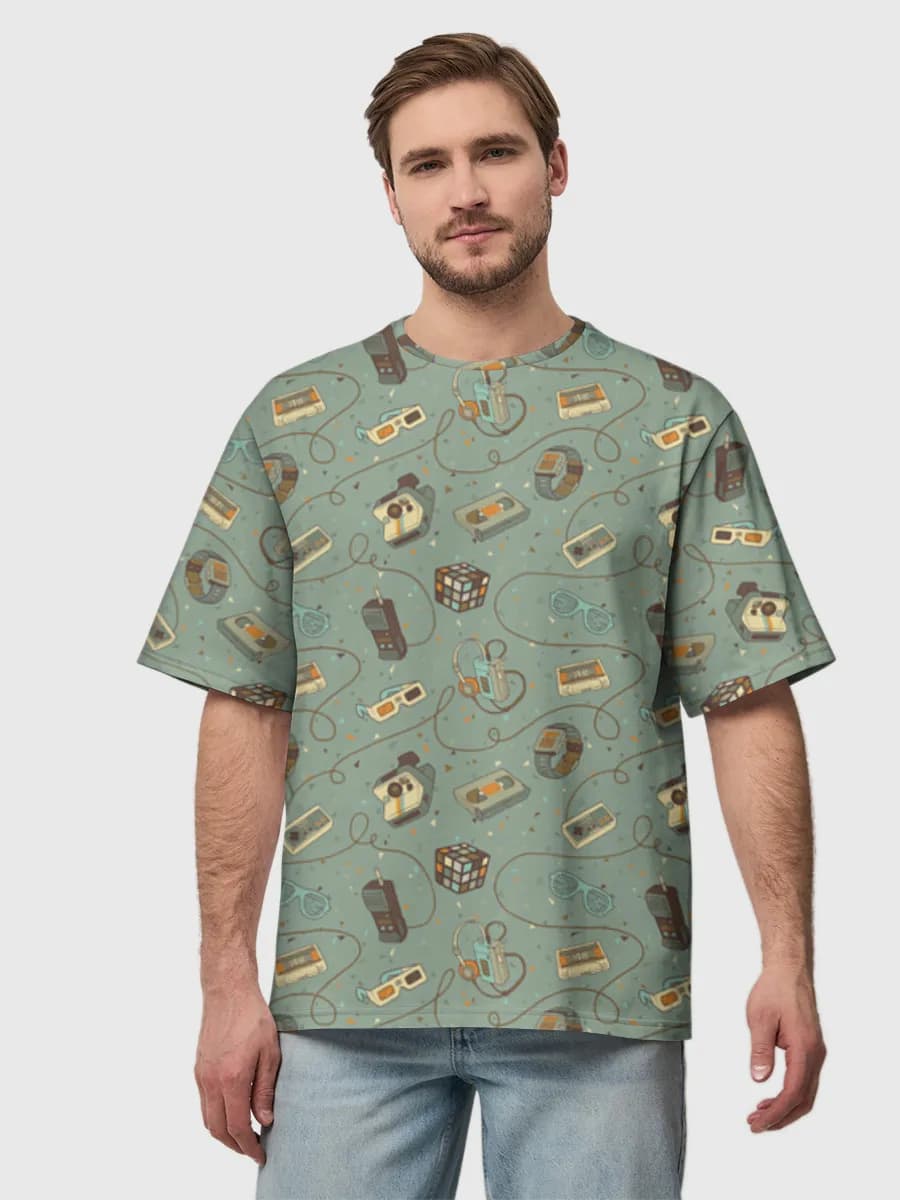 Men's oversized cotton T-shirt