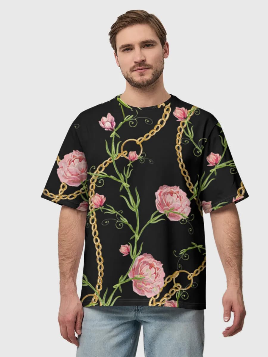 Men's oversized cotton T-shirt