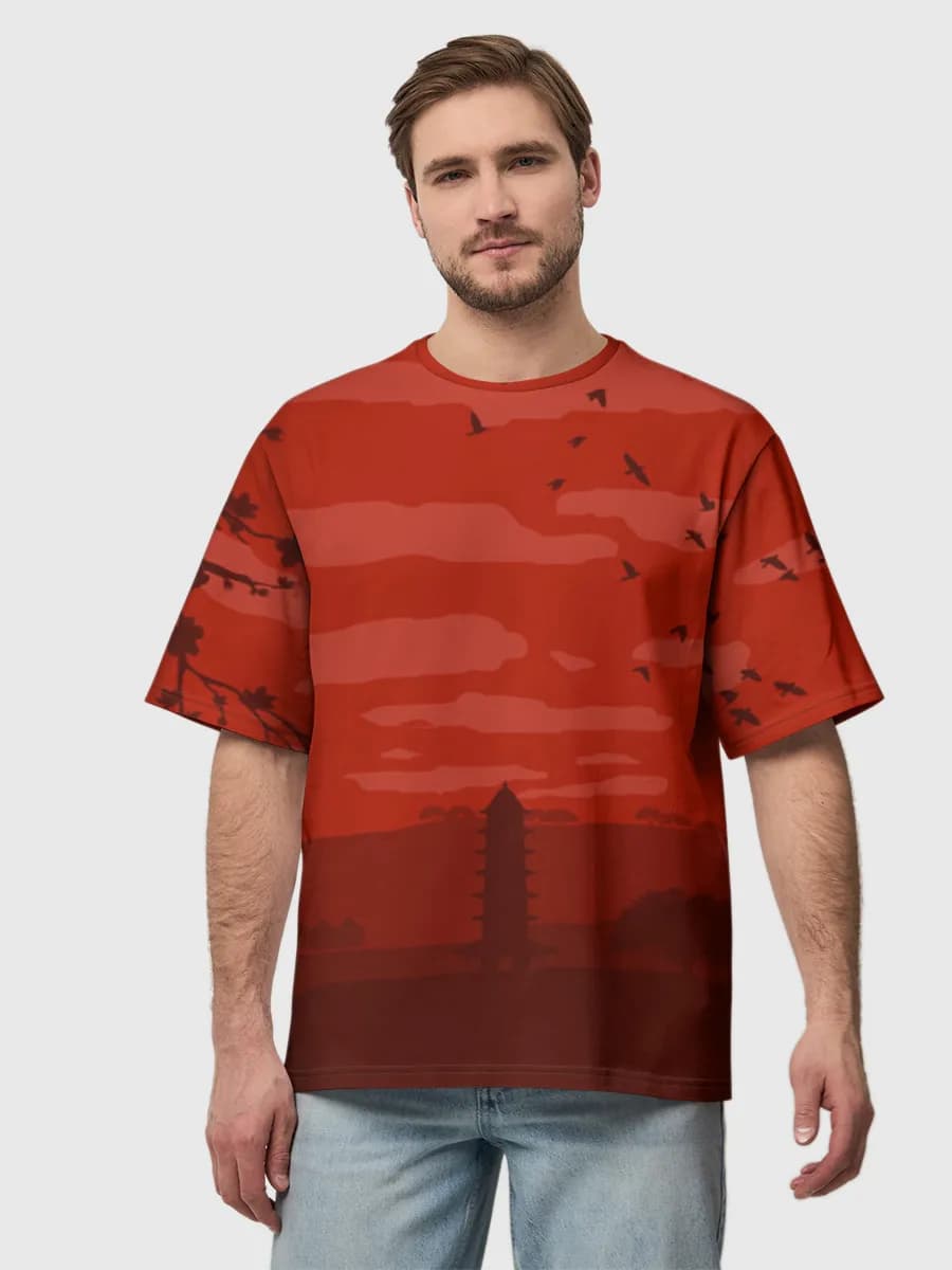 Men's oversized cotton T-shirt