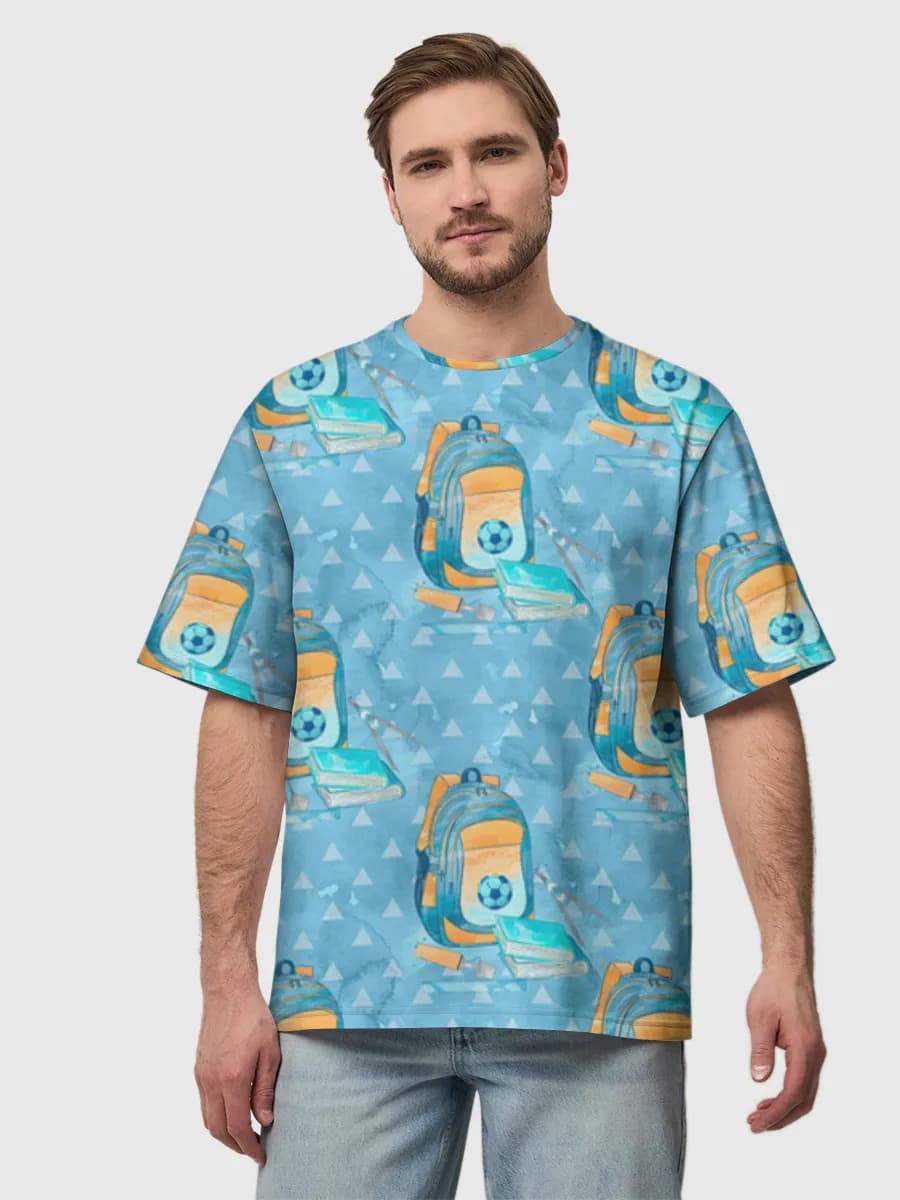 Men's oversized cotton T-shirt