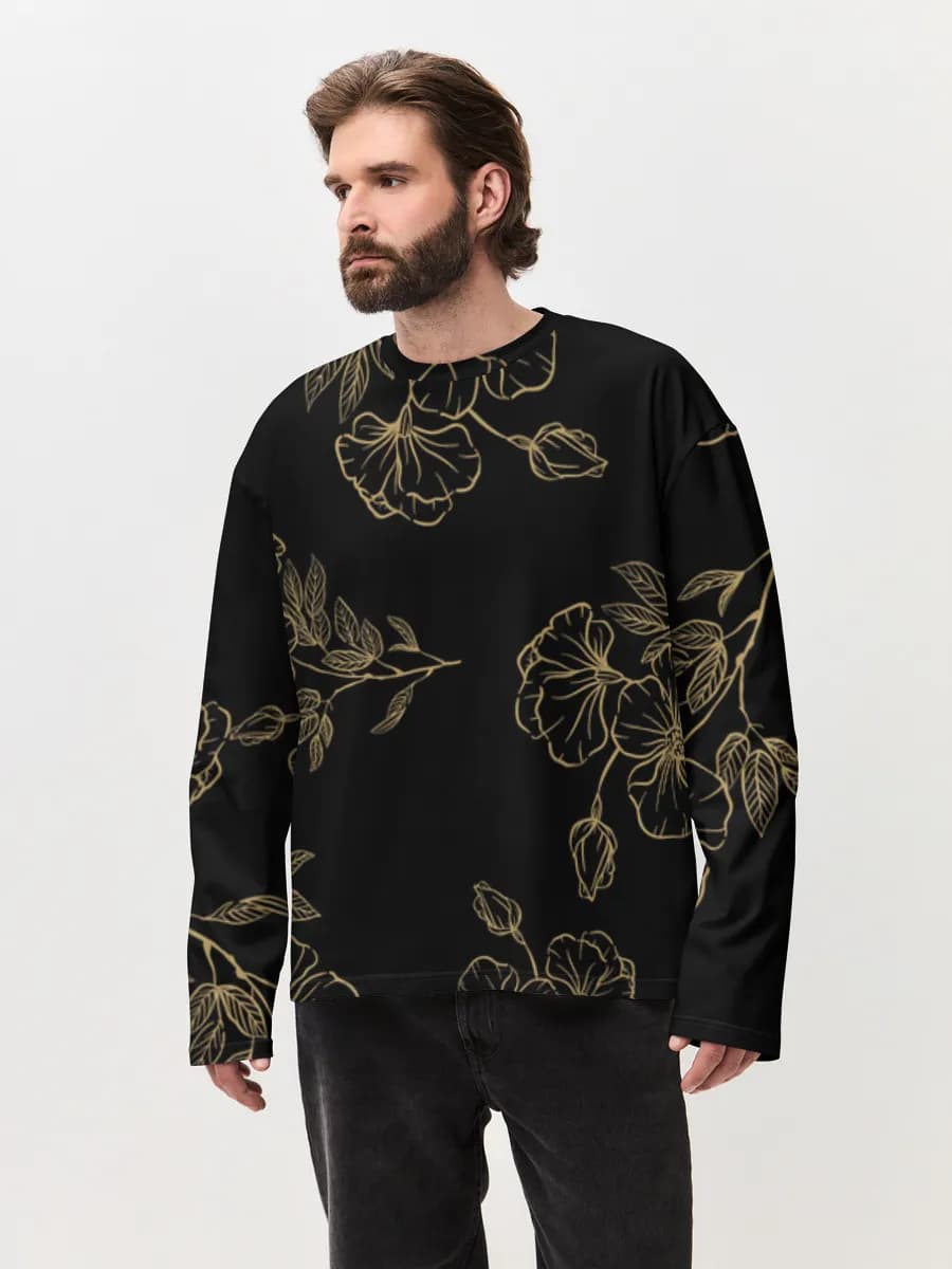 Gold Botanical Linework
