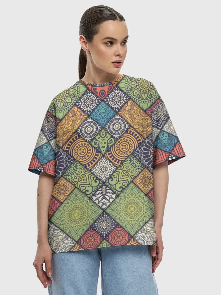 Women's oversized cotton T-shirt