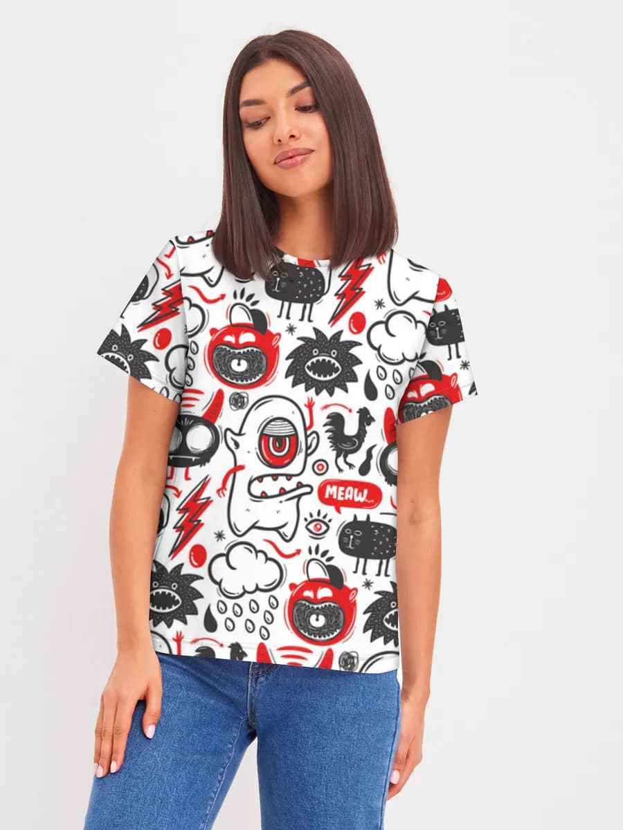 Women's basic cotton T-shirt