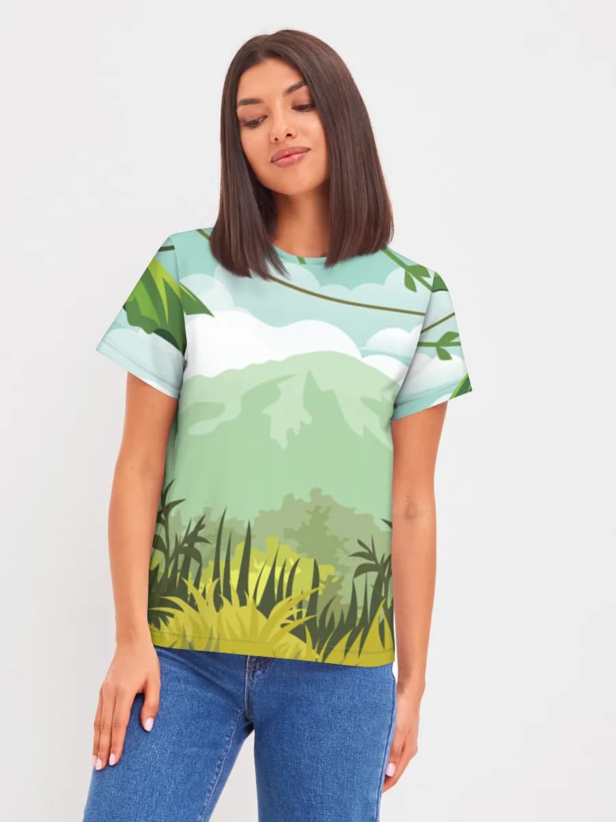 Women's basic cotton T-shirt