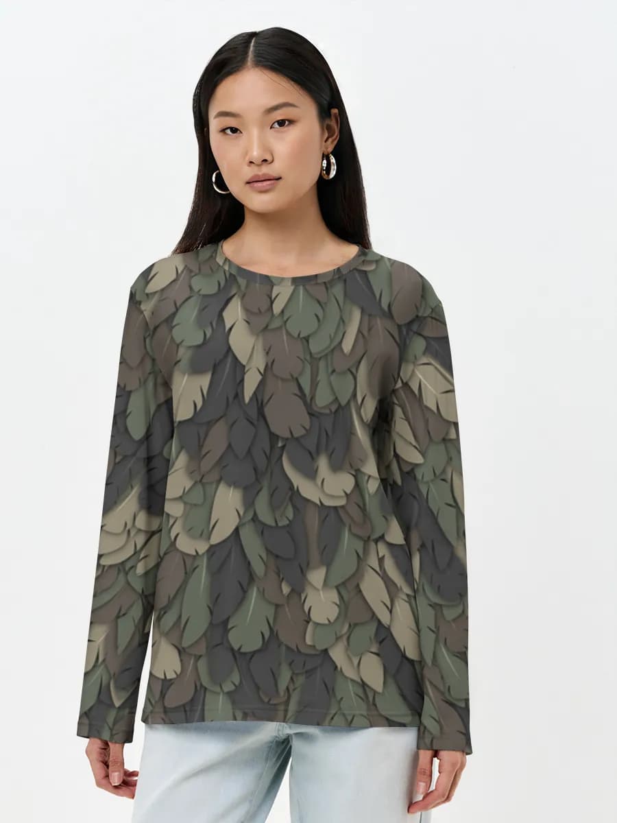Women's long sleeve shirt. Cotton
