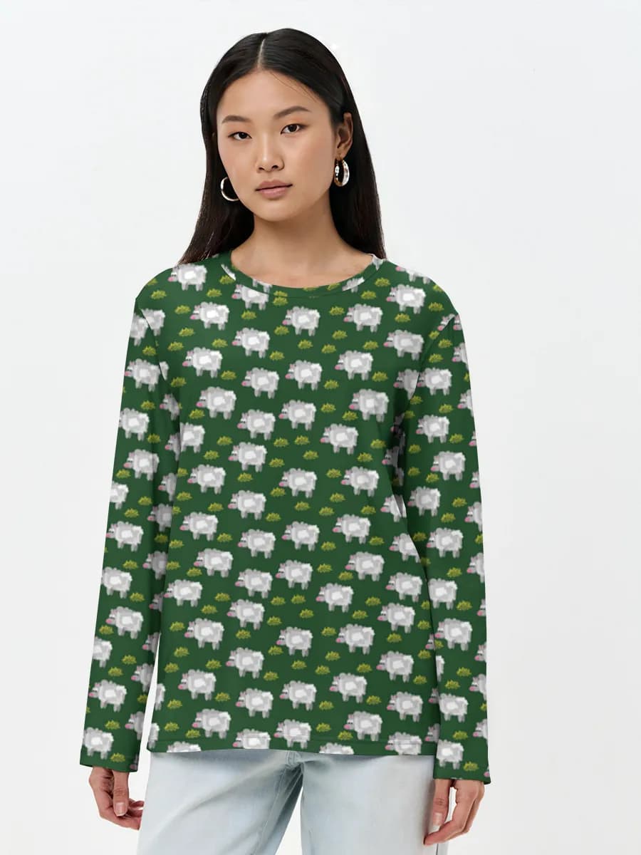Women's long sleeve shirt. Cotton