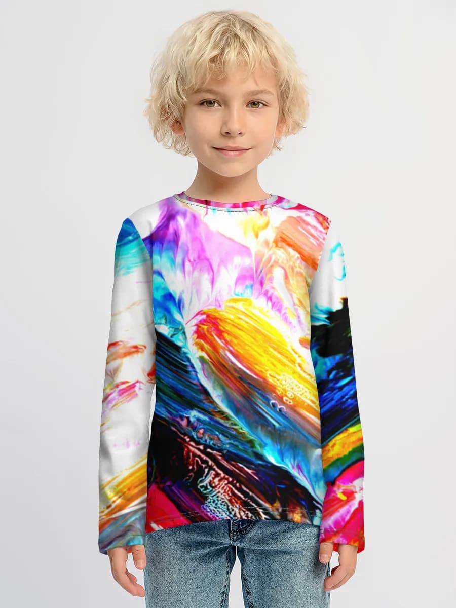 Children's cotton long sleeve shirt